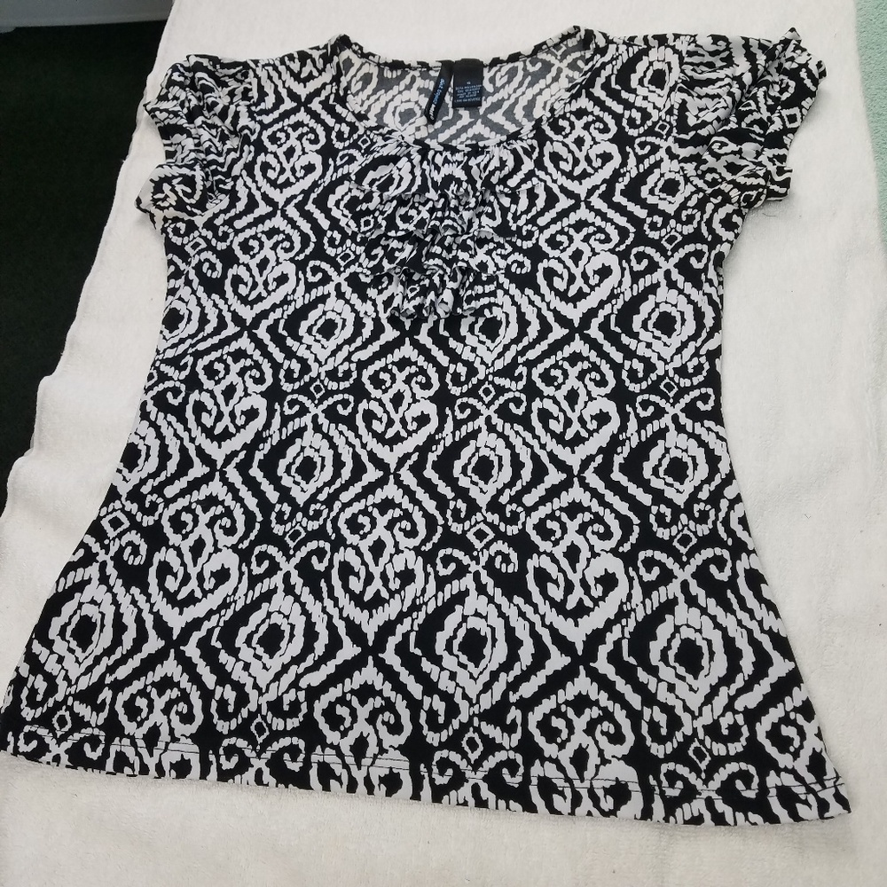 Saint Tropez West Ruffle Top Blouse